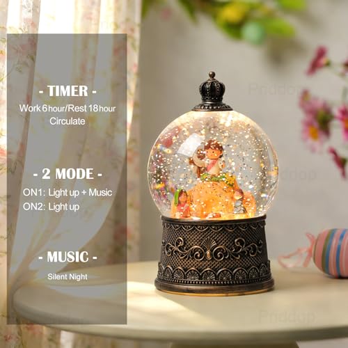 Priddop Empty Tomb Snow Globe Nativity Scene Christmas Decor 105mm - Easter & Religious Holiday Gift