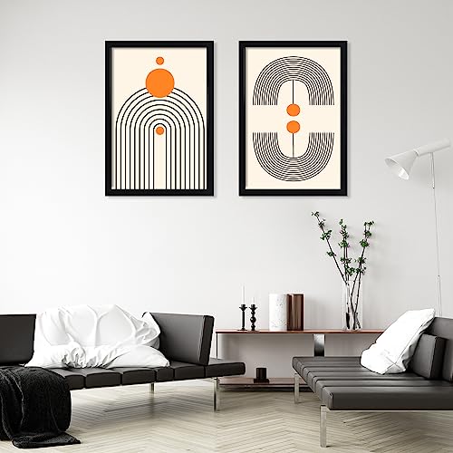 Black 24x36 Poster Frame Set - 2 Pack, HD Plexiglass Wall Art Frames