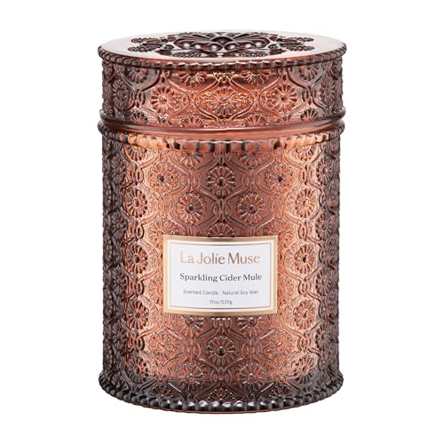 Sparkling Cider Mule Scented Candle - 19oz Soy Wax, Autumn Fragrance