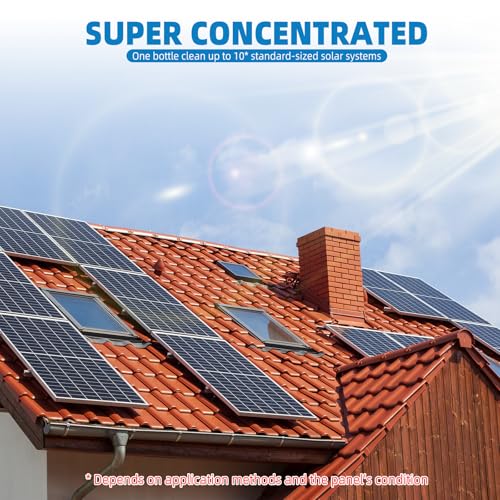 Solar Panel Cleaner 32oz (Makes 150 Gallons) - 20X Strength Super