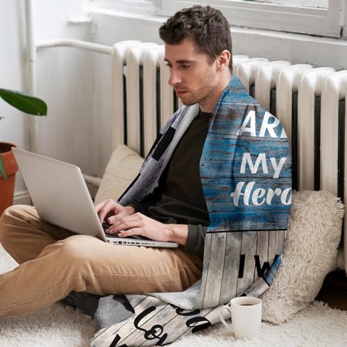 Christmas Dads Gifts, Gifts for Dad Xmas Throw Blanket 60" x 50", Dad Birthday Gift from Daughter/Son, Gifts for Dads Birthday, Father Bday Gift Ideas, Presents for Father from Kids