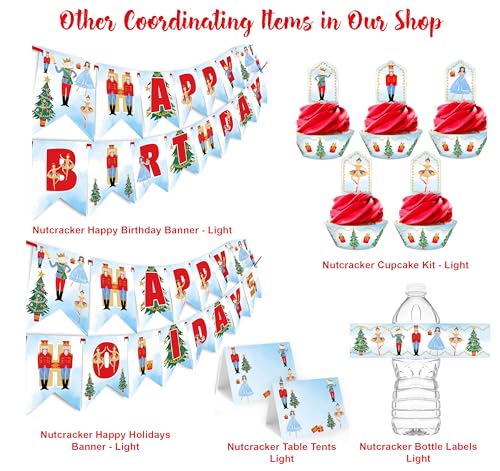 Happy Holidays Nutcracker Banner for Christmas Party Decorations