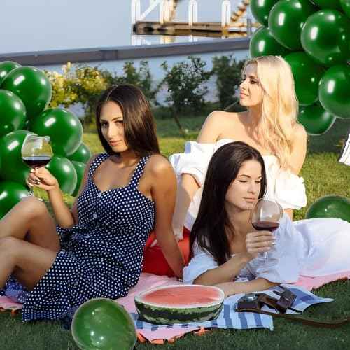 Dark Green Balloons 70pcs 12 Inches Balloons - Elegant Birthday Party Decorations for Men, Boys, Graduation, Baby Shower, Wedding, Kids Party Latex Balloons