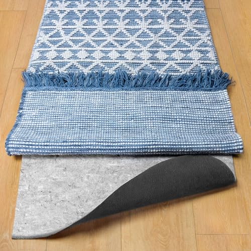 2x12 Rug Pad - 1/4 Inch Thick Felt and Rubber Non-Slip Rug Underlay - Rectangular