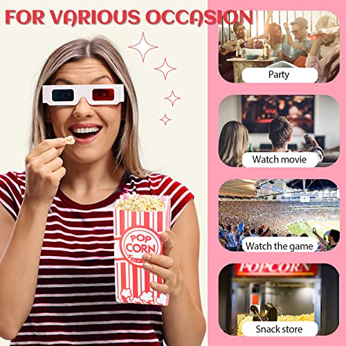 Essenya 202 Pcs Popcorn Bags Set with Scoop & Salt Shaker for Movie Night