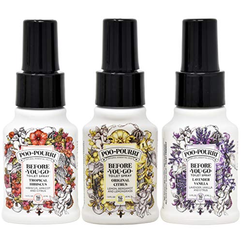 Poo-Pourri Toilet Spray Set - Citrus, Lavender Vanilla & Tropical Hibiscus, 1.4 oz Each