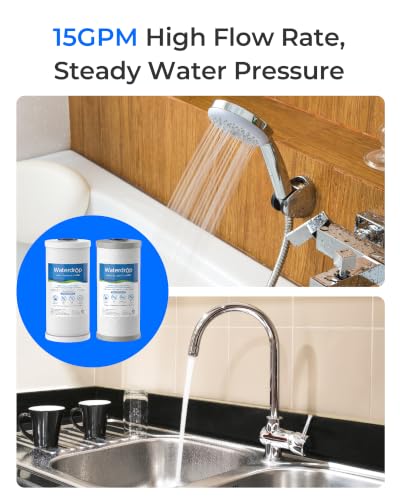 Waterdrop Whole House Water Filter with Iron & Manganese Reduction - Compatible with WHF21-FG