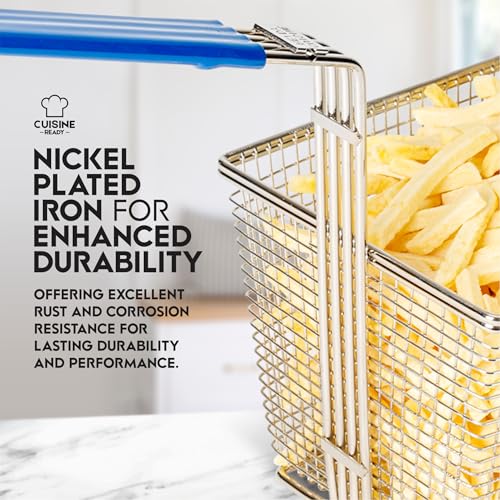 Commercial Deep Fryer Basket 4-Pack with Handle - Heavy Duty Restaurant Use