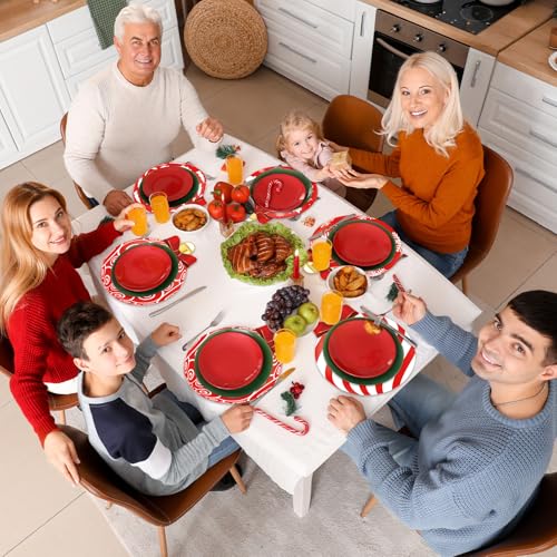 OBUSATT 100Pcs Disposable Christmas Ball Placemats - Holiday Table Decor