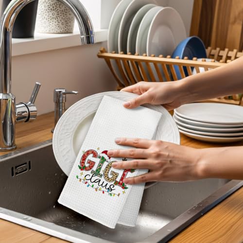 Christmas Gigi Gifts Kitchen Towels, Xmas Hand Towel, 16x24in