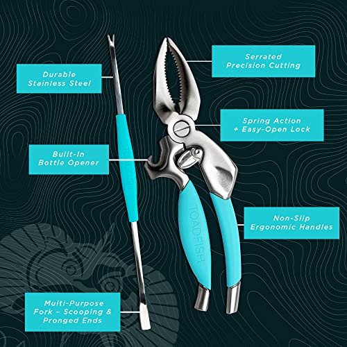 Stainless Steel Crab & Lobster Crackers and Seafood Tool Set - 6 Pc