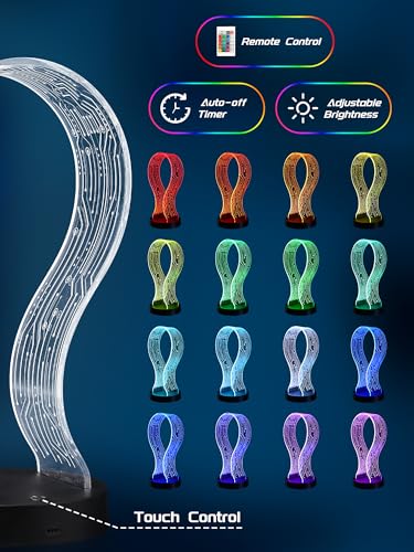 Light Up Headphone Stand for Gamers - Black with LED Ambiance
