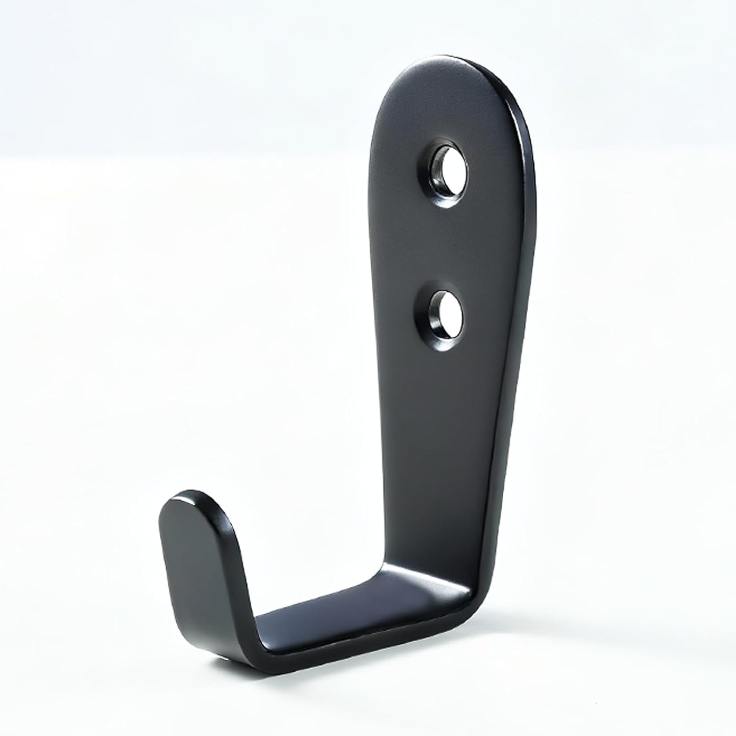 Skiennix Heavy-Duty Stainless Steel Hooks - Wall Mount Key Holder & Coat Hanger, 8 Pack (Black)