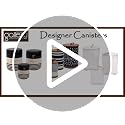 Ziggy Ceramic Canister Set - 3-Piece Stoneware Kitchen Storage with Acacia Lids