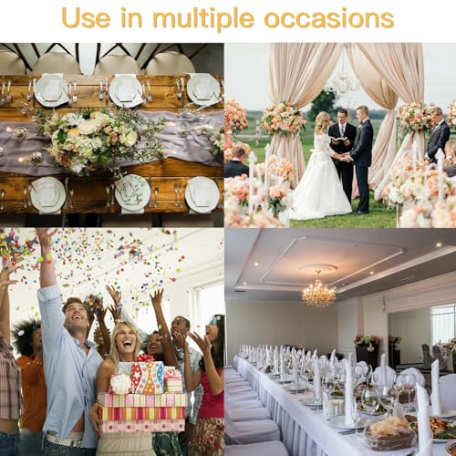 Gold 100PCS Spandex Chair Sashes with Buckle for Weddings & Events