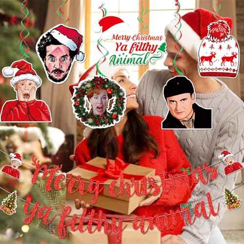 Merry Christmas Banner Home Alone Christmas Decorations