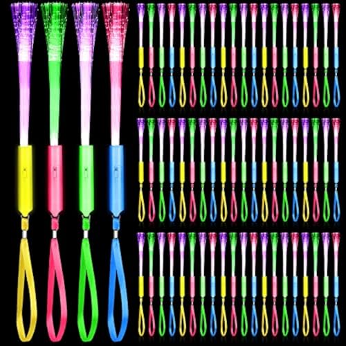 200 Pcs Fiber Optic Glow Stick Wands with Batteries - Party & Event Props Variation of THIS listing 200