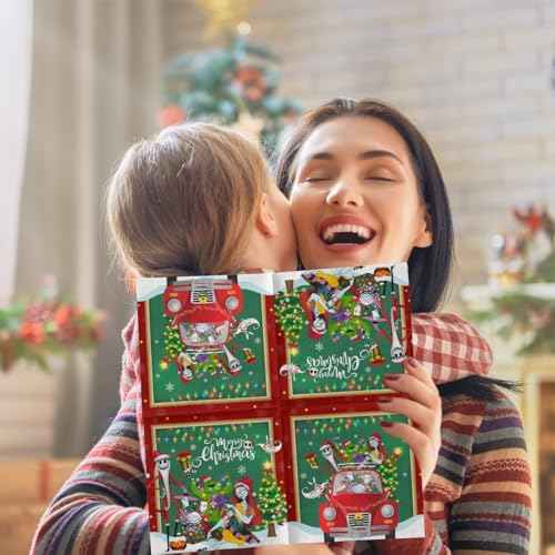 Nightmare Christmas Party Decorations-40pcs Nightmare Christmas Napkins, Disposable Red Truck Xmas Paper Napkins for Xmas Winter Holiday Party Supplies
