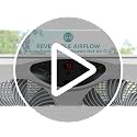 Window Fan with Reversible Airflow - 3-Speed, Programmable Thermostat, Remote, Fits 24-36 Inches