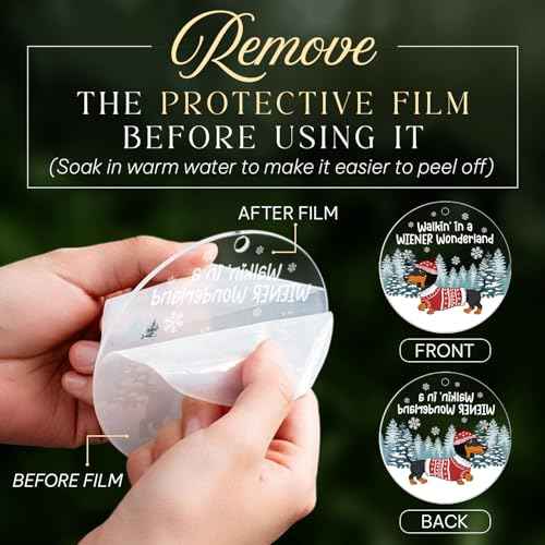 Dachshund Ornament - Dachshund Gifts for Women, Dog Lovers Gift Idea Acrylic Christmas - Weiner Christmas D?cor, Weiner Dog Christmas Ornament