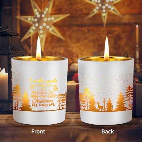 Christmas Decoration, Christmas Gifts for Women Best Friend Mom Sister Coworker, Christmas Gingerbread Candle, 6oz Holiday Soy Candles for Home Decor (Tree)