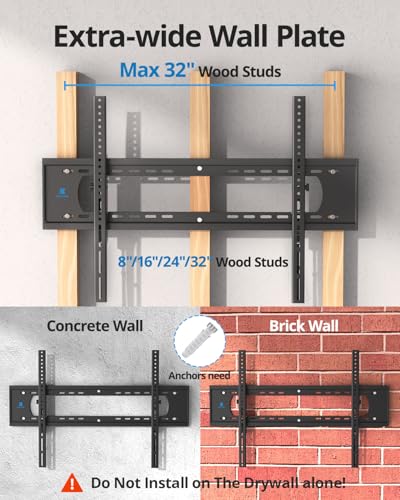 85 86 98 100 inch Heavy Duty Tilt TV Wall Mount Bracket for 65-120