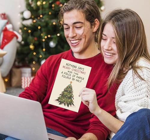 XXDJLP Naughty Christmas Card Gift for Him Her - Funny Card for Husband Wife Boyfriend Girlfriend (Variation 195)