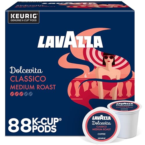 Lavazza Dolcevita Classico Coffee Pods - Medium Roast, 22 Count Pack of 4