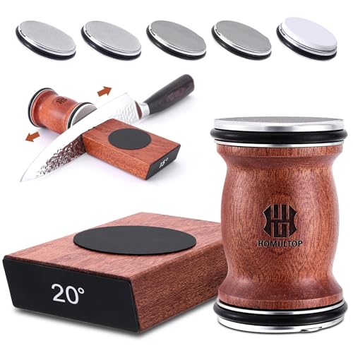 Rolling Knife Sharpener Kit, Kitchen with Replaceable Discs Diamond &
