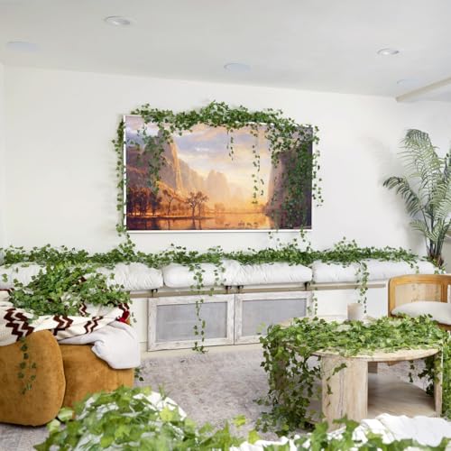 Artificial Ivy Garland 672Ft UV Resistant Fake Vines for Home Garden Party Decor - 96 Pack