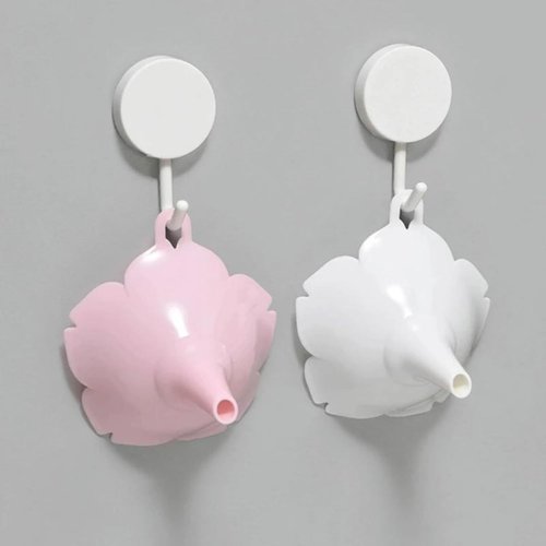 Flower Kitchen Funnel - Hangable Lotus Cherry Blossom Design for Easy Liquid & Spice Transfer | White