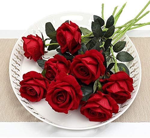 Real Touch Mini PU Tulips Bouquet - Premium Artificial Flowers for Wedding, Home & Event Decor (Set of 30, Cream White)
