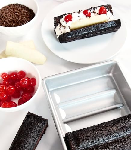 USA Pan Nonstick Hot Dog Bun & Lobster Roll Pan 15x6x1.5 Inch, Aluminized Steel, Model: Hot Dog Pan