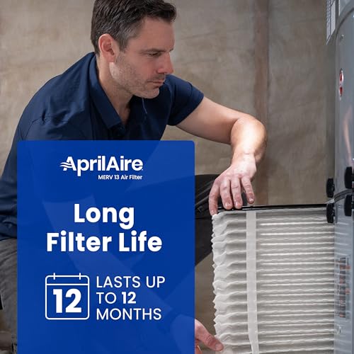 AprilAire 413 Replacement Air Filter Pack of 2 - MERV 13 for Whole House Purifiers - 16x25x4
