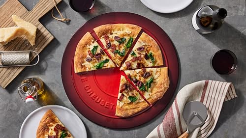 Le Creuset Stoneware Round Pizza Stone, 15 in., Sea Salt