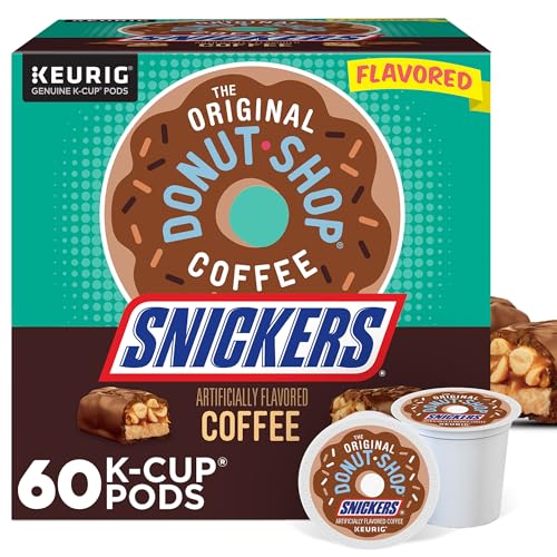 The Original Donut Shop Snickers Flavored Coffee K-Cup Pods - Pack of 60