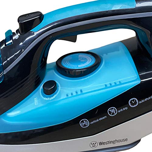220V 2500W Travel Steam Iron with Auto Shut Off & Dual Zone Steam