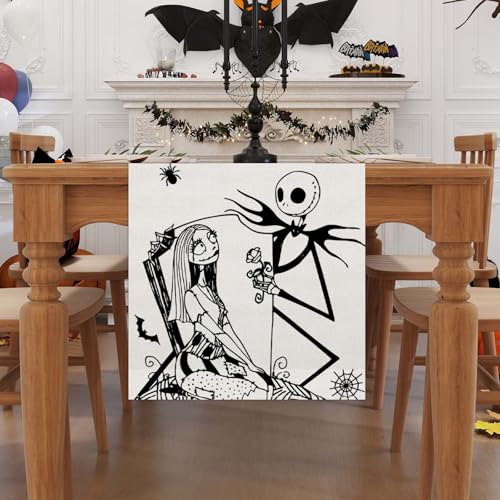 Halloween Table Runner - 13x72 Inch Fall Holiday Dining Decor