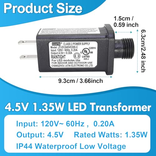 Premier Adapter 4.5V 0.3A Waterproof LED Power Supply - 1 pcs
