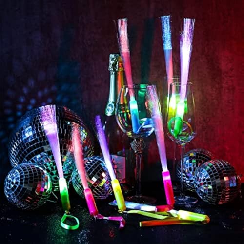 200 Pcs Fiber Optic Glow Stick Wands with Batteries - Party & Event Props Variation of THIS listing 200