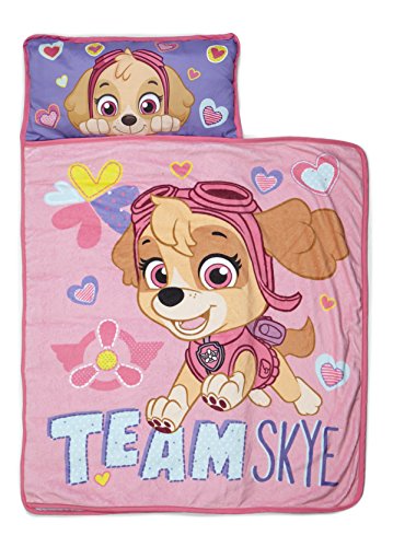 Paw Patrol Skye Toddler Nap Mat Set - 2 Piece Pink Bedtime Comfort for Girls