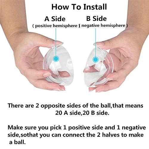 20 Pack Clear Plastic Fillable Ornament Ball,Sweetfamily DIY Christmas Decorations Tree Balls Baubles Craft Transparent Ball Gifts for Christmas,Wedding,Party,New Years Present,Home Decor,50mm