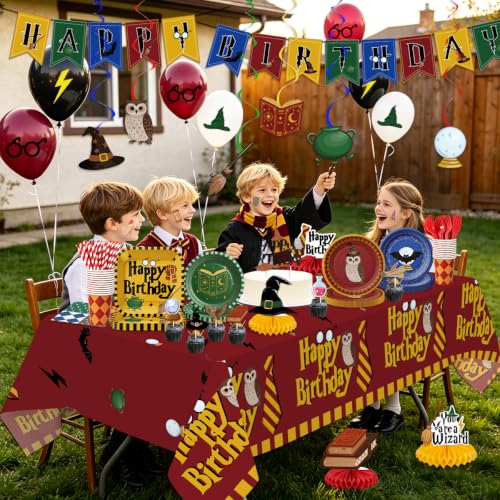 Wizard Birthday Party Decorations Set - Magical Theme for Kids & Fans