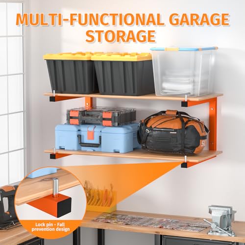 10 Pack Lumber Storage Rack Wall Mount - 10 Levels Heavy Duty Tool Organizer