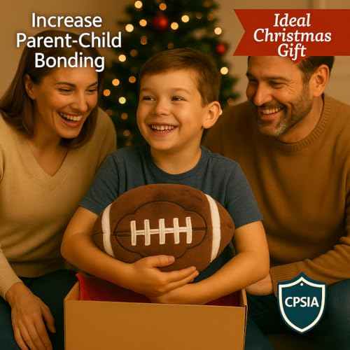 Football Plush Pillow Boy: Soft Stuffed Throw Toys Gift Sports room decor 8-12 year old