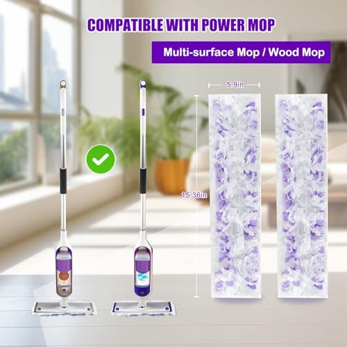 60 Count Disposable Power Mop Pad Refills for Swiffer PowerMop - Variation 60