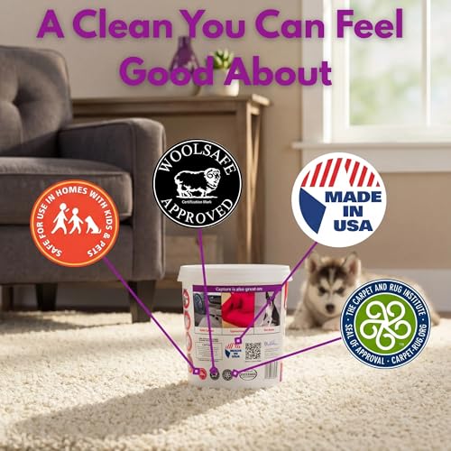 Capture Carpet Total Care Kit 2.5lb Dry Rug Cleaner & Pre-Mist Spray for 250 Sq Ft