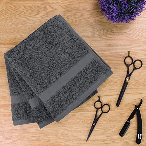 Utopia Towels Salon Towels Pack of 24 Grey 16x27 Inches 100% Cotton - Professional & Home Use