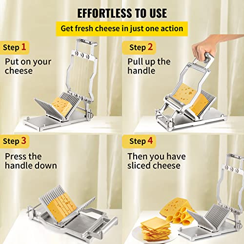 Cheese Slicer with Wire - 1cm & 2cm Thickness Replaceable Blade - Normal