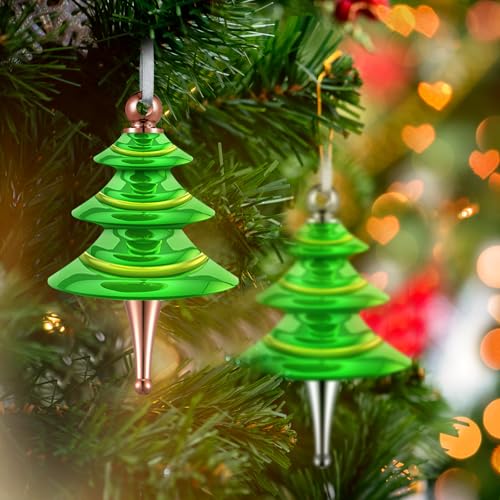 CroBlissful 20 Set Christmas Tree Ornament Woodturning Kit, Multicolor
